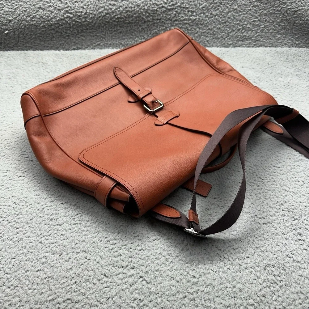 Genuine Coach F23204 Hudson Messenger Tote Terracotta 2 Way Leather Shoulder Bag